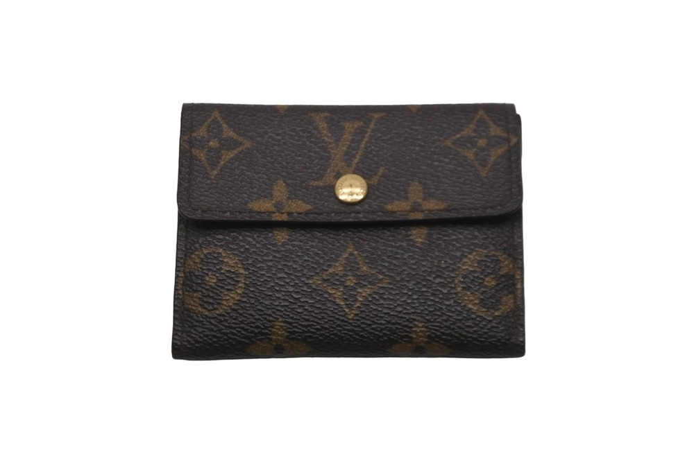 LOUIS VUITTON coin case Wallet Monogram Ludlow Brown Gold